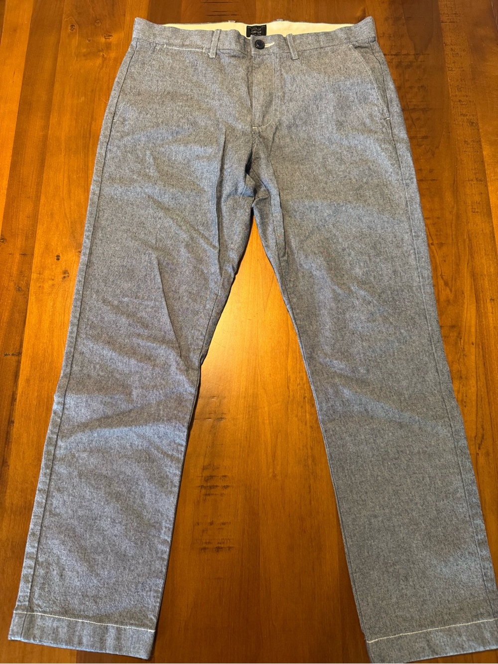 J. Crew 770 Straight Stretch Chambray Pants - W31 x L30